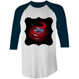Cerberus Swirl AS Colour Raglan 3/4 Sleeve TShirt Ogo Merch