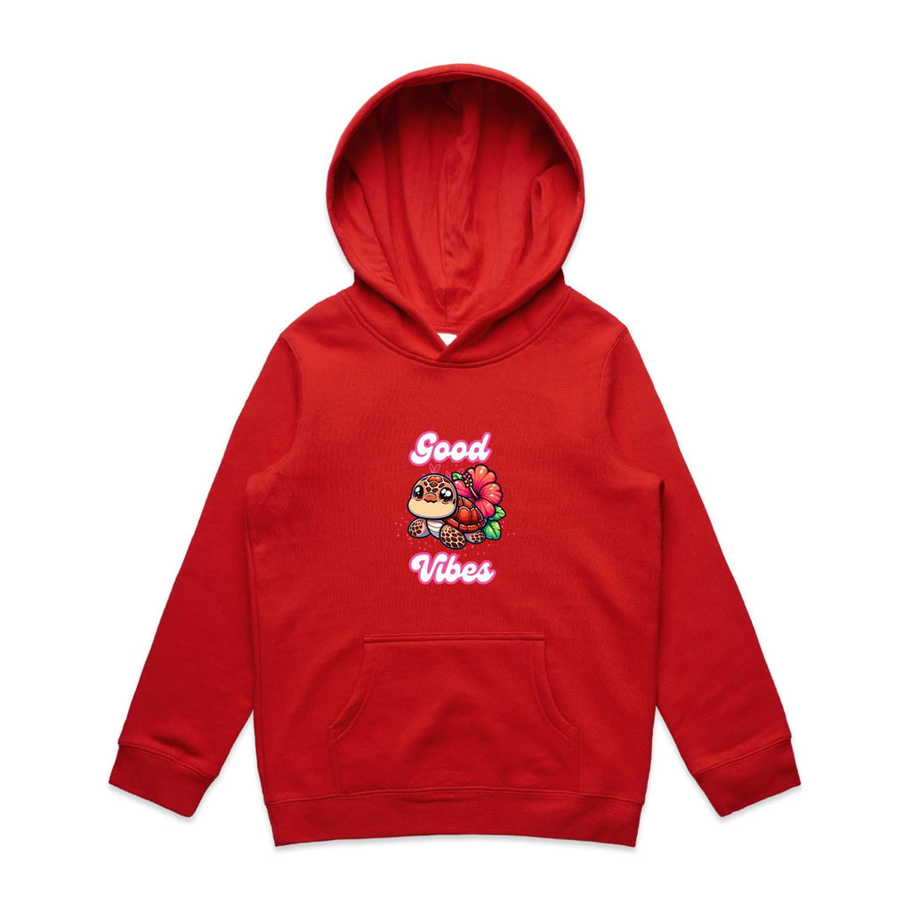 Good Vibes Turtle AS Colour - Youth Supply Hood Ogo Merch