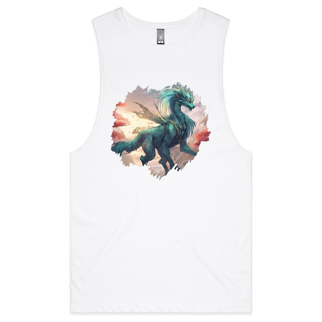 Beautiful Dragon AS Colour Barnard Mens Tank Top Tee Ogo Merch