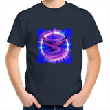 Eagle in Swirl AS Colour Kids Youth T-Shirt Ogo Merch