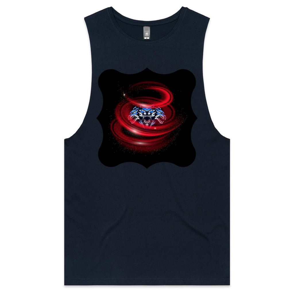 Cerberus Swirl AS Colour Barnard Mens Tank Top Tee Ogo Merch