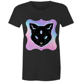 Psychic Cat AS Colour Women's Maple Tee Ogo Merch