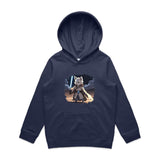 Wolf with Lightsaber AS Colour Youth Supply Hood Ogo Merch