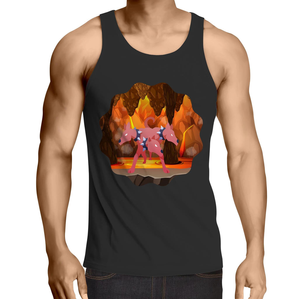 Lava Cerberus AS Colour Lowdown Mens Singlet Top Ogo Merch