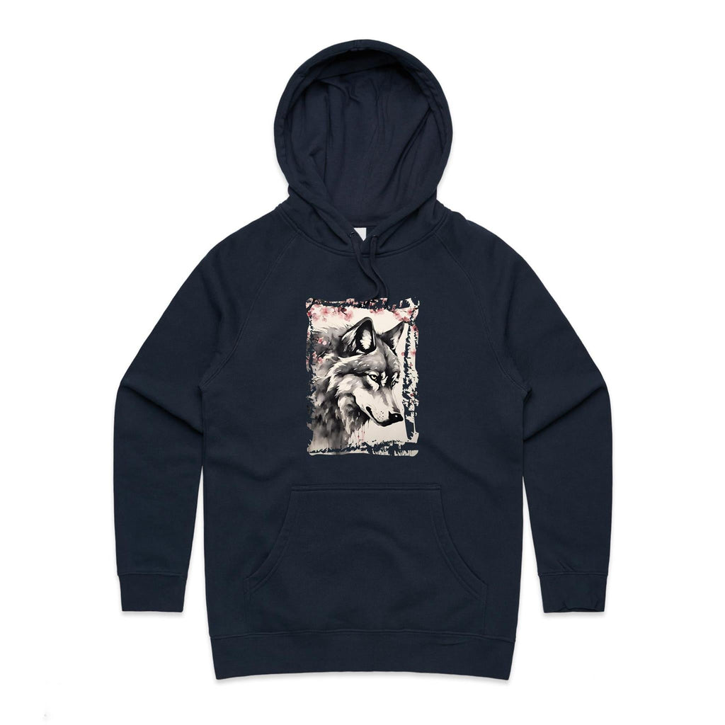 Wolf and Flowers AS Colour - Women's Supply Hood Ogo Merch