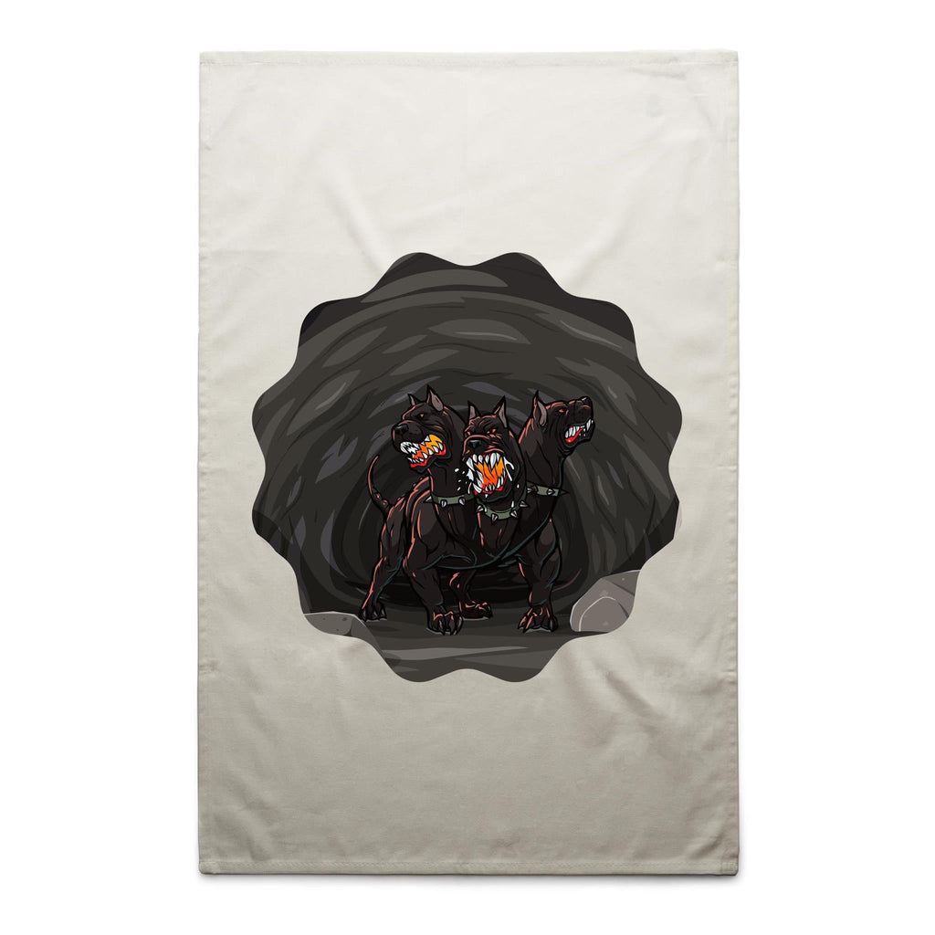 Cave Cerberus AS Colour Tea Towel Ogo Merch