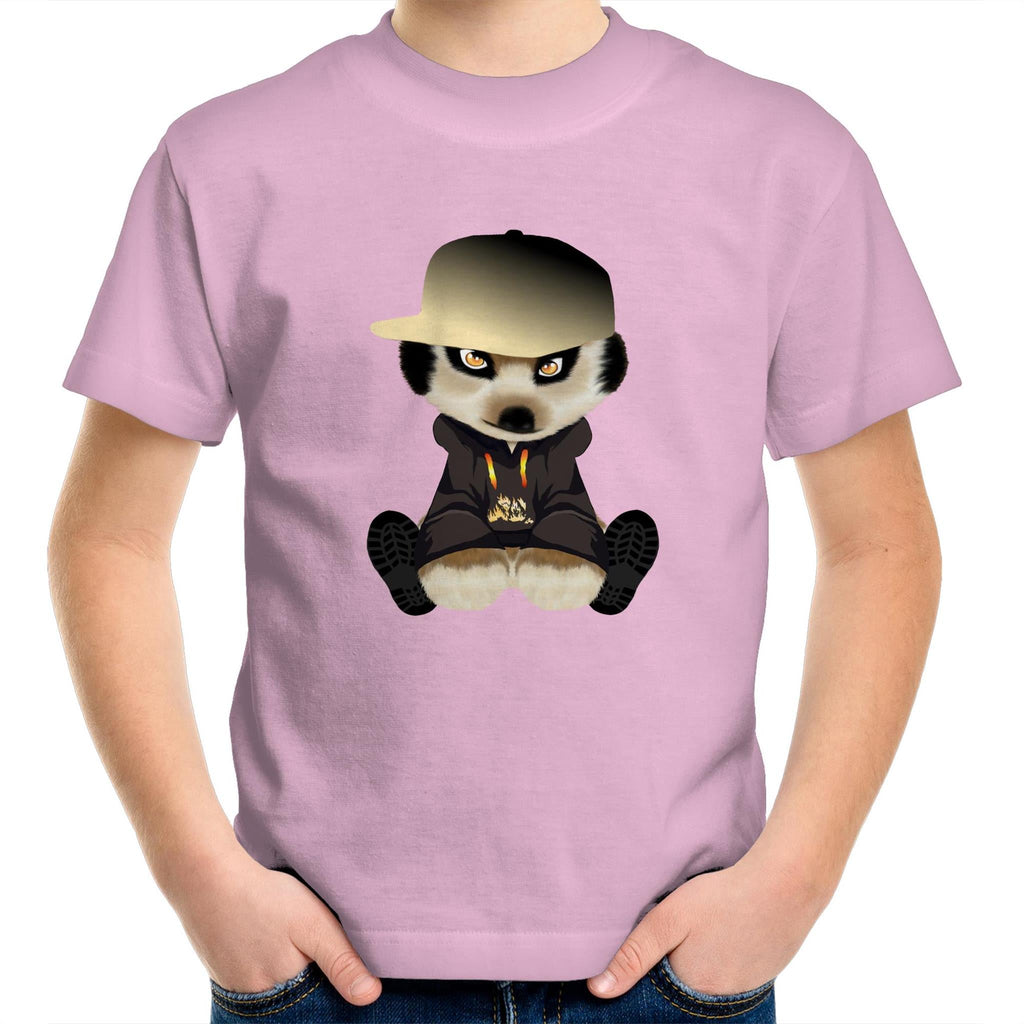 Meerkat in Cap AS Colour Kids Youth T-Shirt Ogo Merch