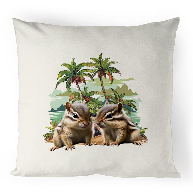 Beach Chipmunks 100% Linen Cushion Cover Ogo Merch