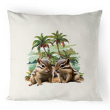 Beach Chipmunks 100% Linen Cushion Cover