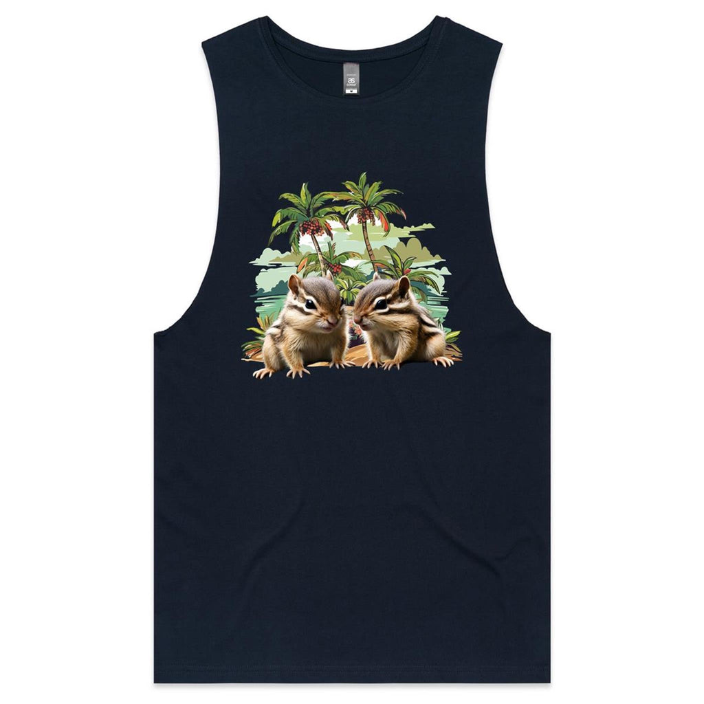 Beach Chipmunks AS Colour Barnard - Mens Tank Top Tee Ogo Merch