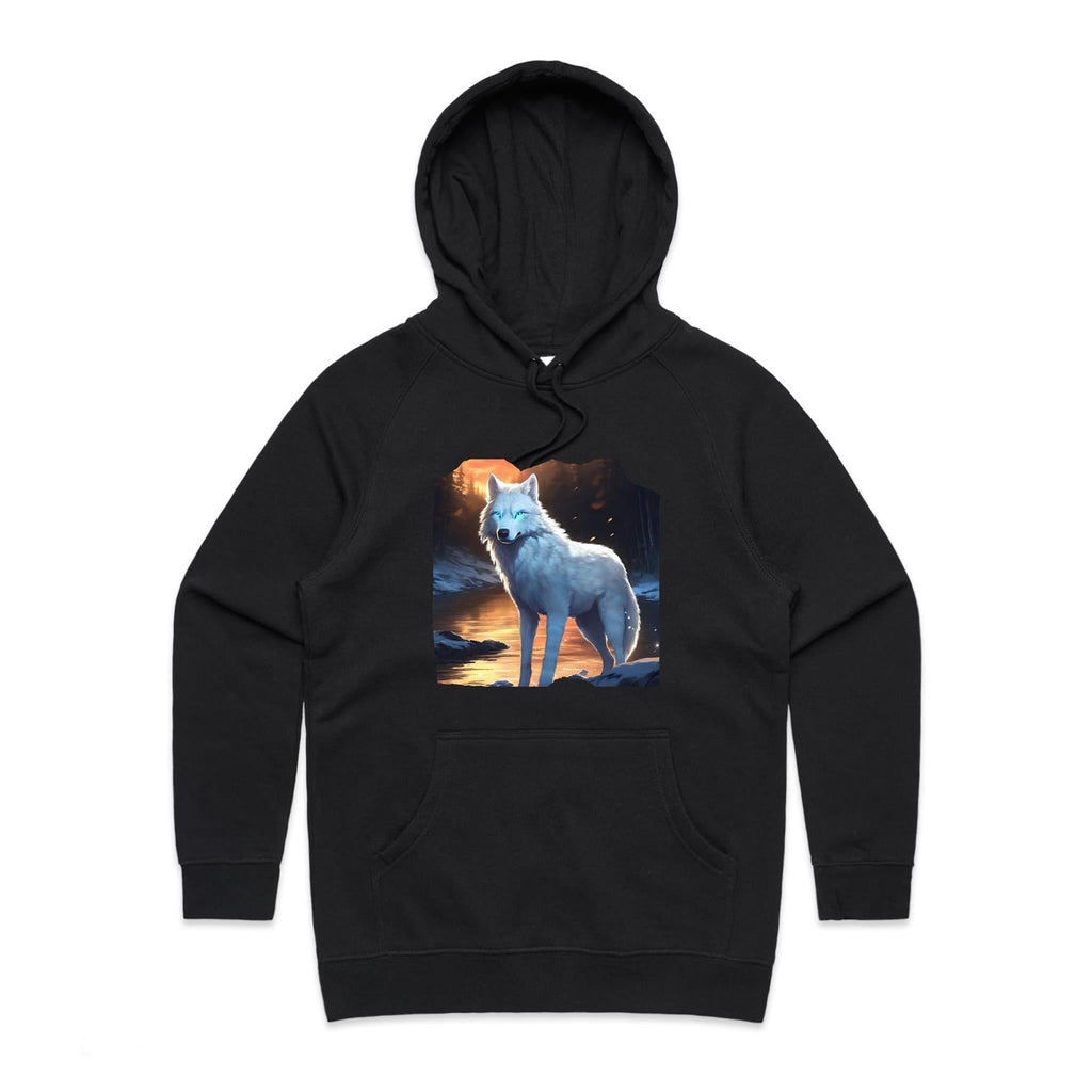 White Wolf AS Colour - Women's Supply Hood Ogo Merch