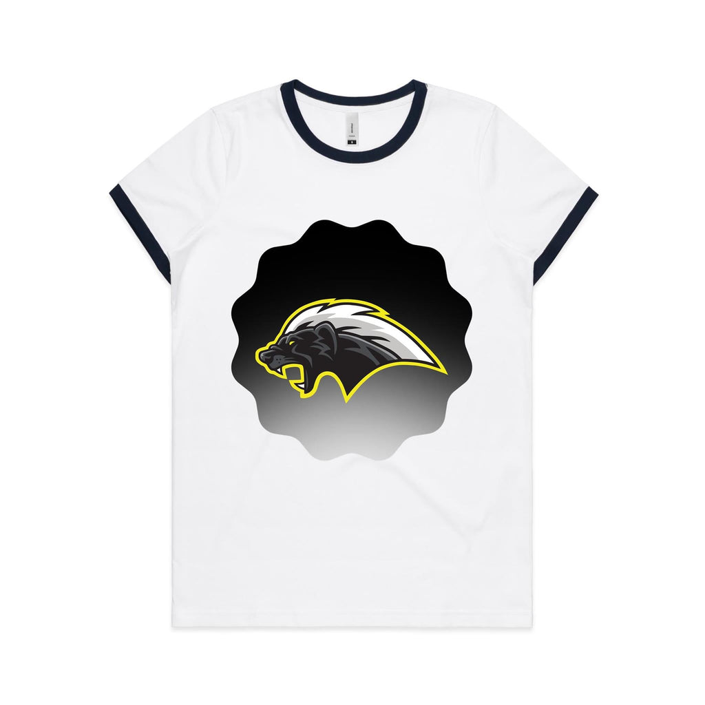 Honey Badger AS Colour Women's Ringer Tee Ogo Merch