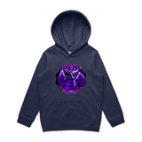 Shining Purple Dragon AS Colour Youth Supply Hood Ogo Merch