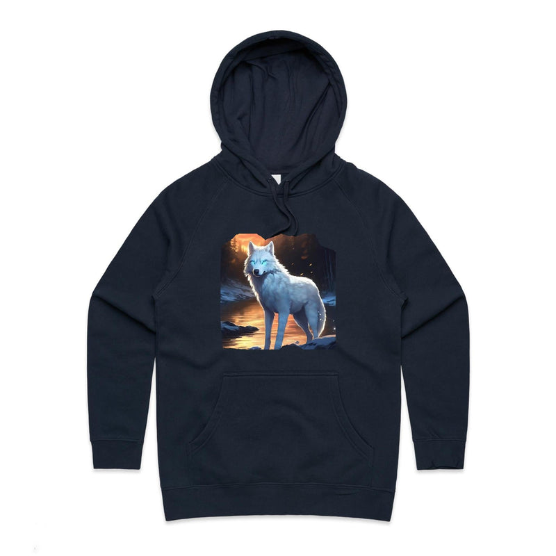 White Wolf AS Colour - Women's Supply Hood Ogo Merch