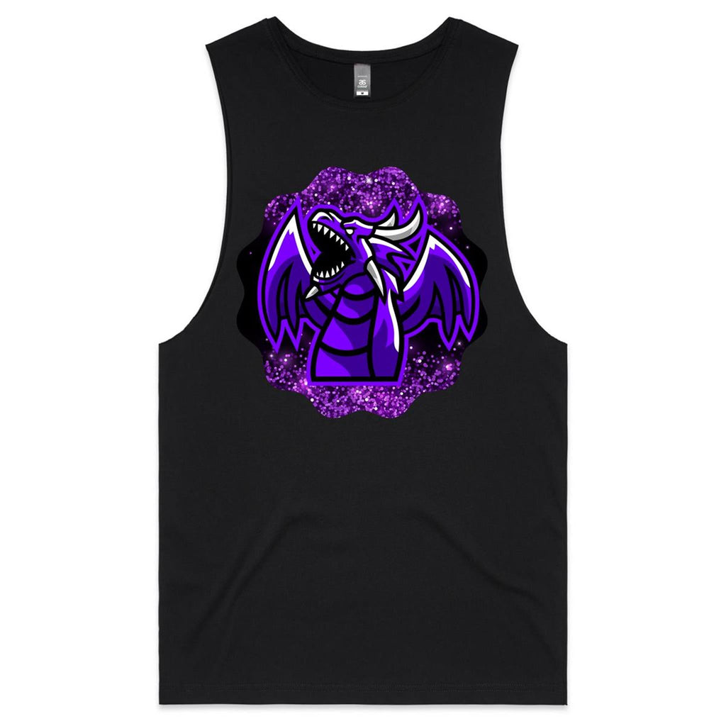 Shining Purple Dragon AS Colour Barnard Mens Tank Top Tee Ogo Merch