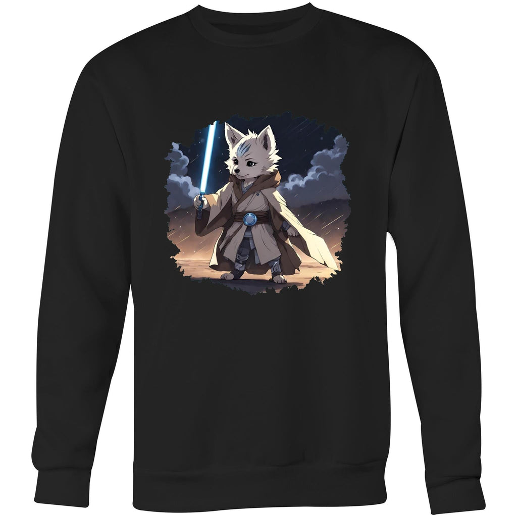 Wolf with Lightsaber AS Colour United Crew Sweatshirt Ogo Merch