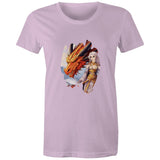 Lady and Pet Dragon AS Colour - Women's Maple Tee Ogo Merch