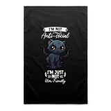 Antisocial Cat Monster AS Colour Tea Towel