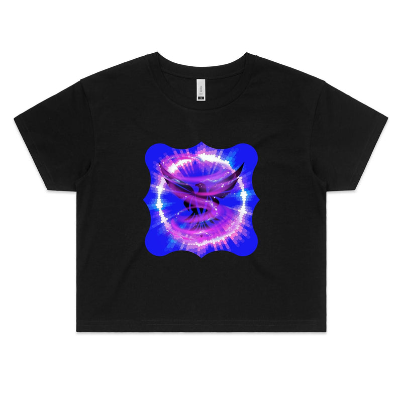 Eagle in Swirl AS Colour - Women's Crop Tee Ogo Merch