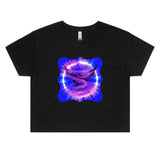 Eagle in Swirl AS Colour - Women's Crop Tee Ogo Merch