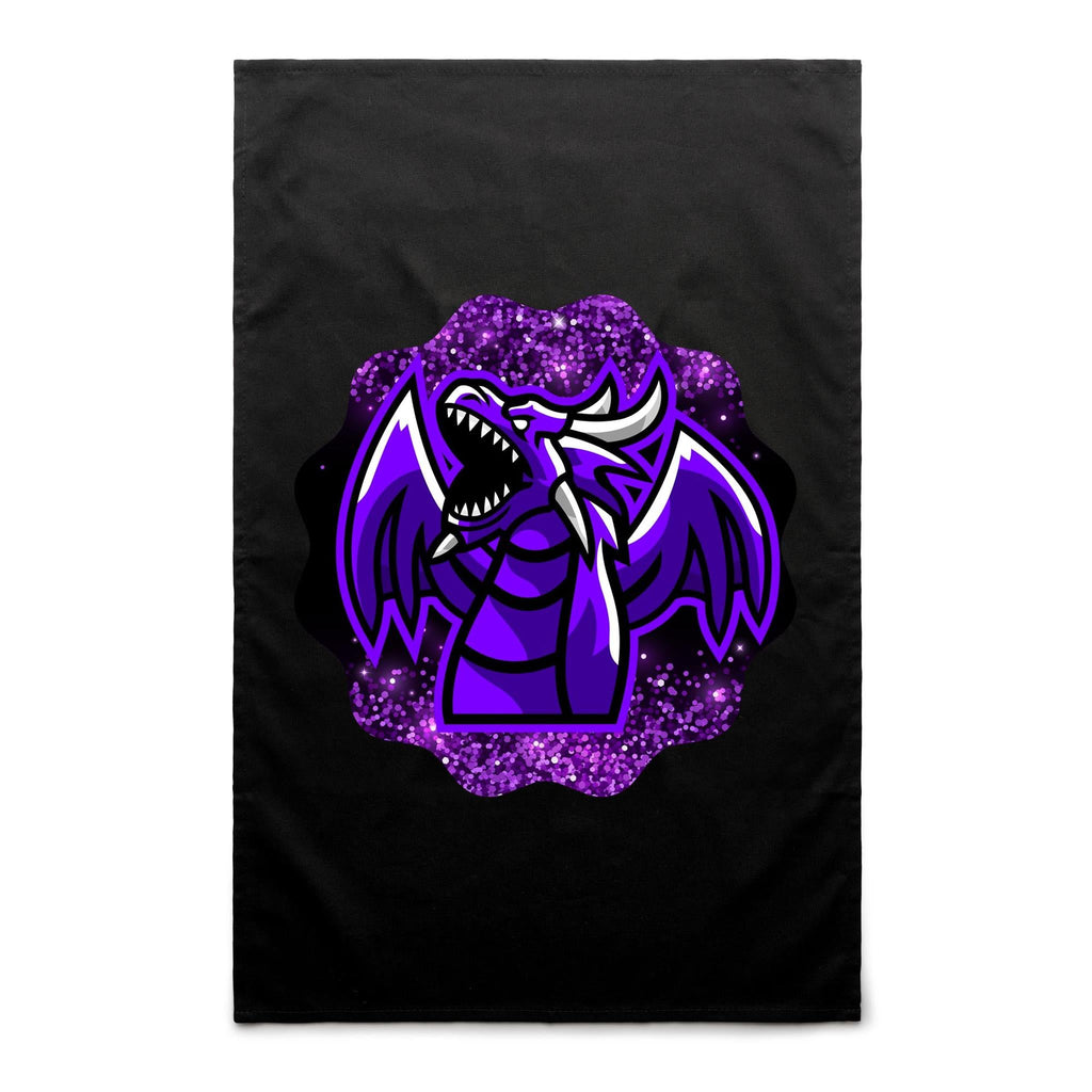 Shining Purple Dragon AS Colour Tea Towel Ogo Merch