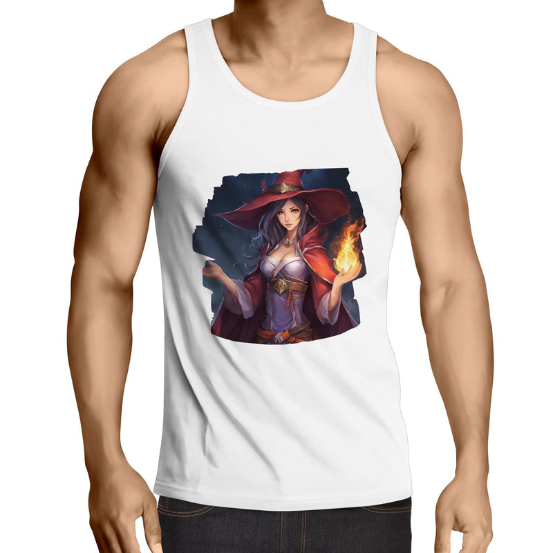 Witch AS Colour Lowdown - Mens Singlet Top Ogo Merch
