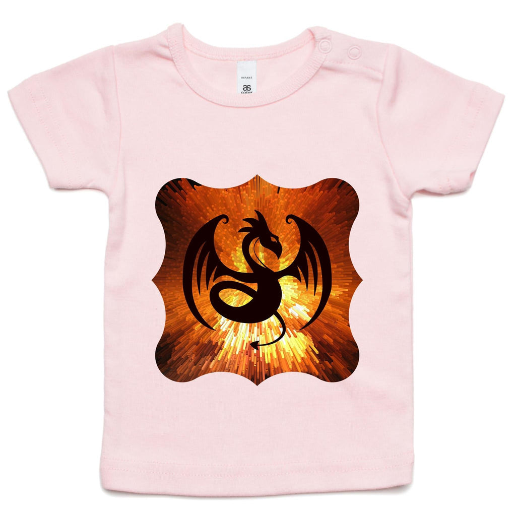 Volcanic Dragon AS Colour Infant Wee Tee Ogo Merch