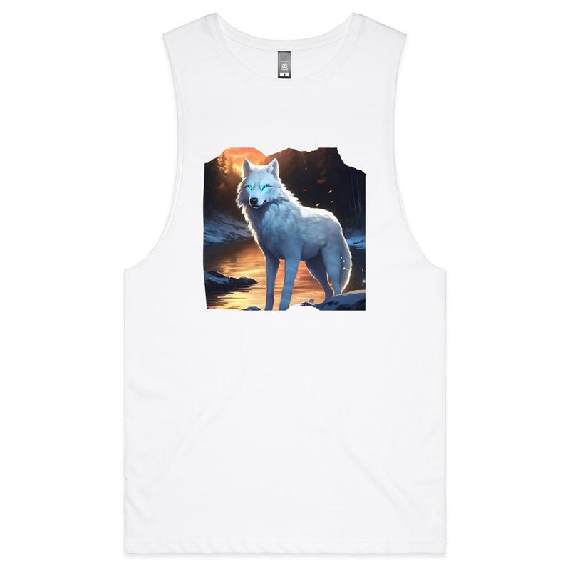 White Wolf AS Colour Barnard - Mens Tank Top Tee Ogo Merch