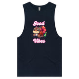 Good Vibes Turtle AS Colour Barnard - Mens Tank Top Tee Ogo Merch