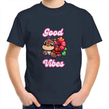 Good Vibes Turtle AS Colour Kids Youth T-Shirt
