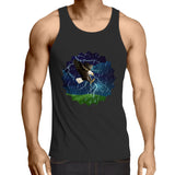 Lightning Eagle AS Colour Lowdown - Mens Singlet Top Ogo Merch