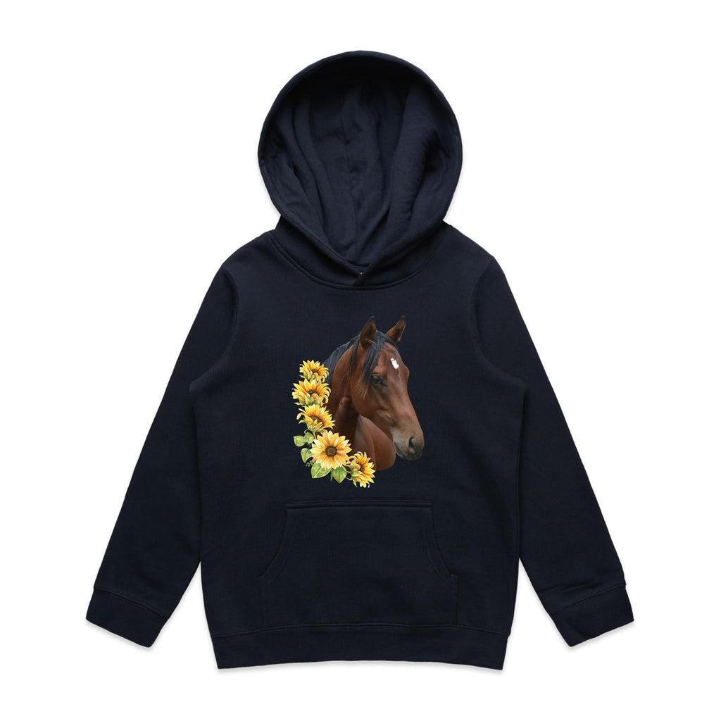 Sunflower Horse AS Colour - Youth Supply Hood Ogo Merch