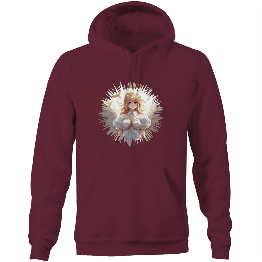 Angel Girl AS Colour Stencil - Pocket Hoodie Sweatshirt Ogo Merch
