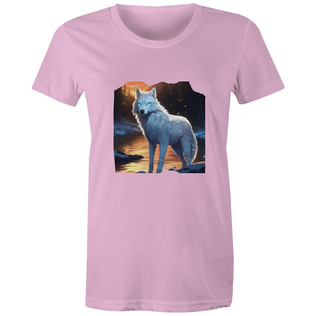 White Wolf AS Colour - Women's Maple Tee Ogo Merch