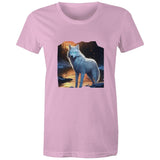 White Wolf AS Colour - Women's Maple Tee Ogo Merch