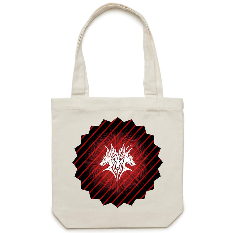 Glowing Cerberus AS Colour Carrie Canvas Tote Bag Ogo Merch