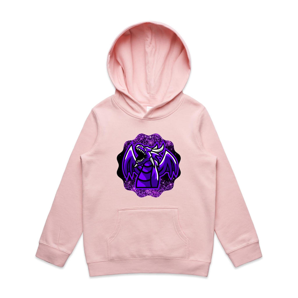Shining Purple Dragon AS Colour Youth Supply Hood Ogo Merch