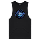 Blue Swirl Eagle AS Colour Barnard - Mens Tank Top Tee Ogo Merch