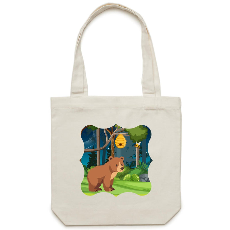 Bear and Bee AS Colour - Carrie - Canvas Tote Bag Ogo Merch