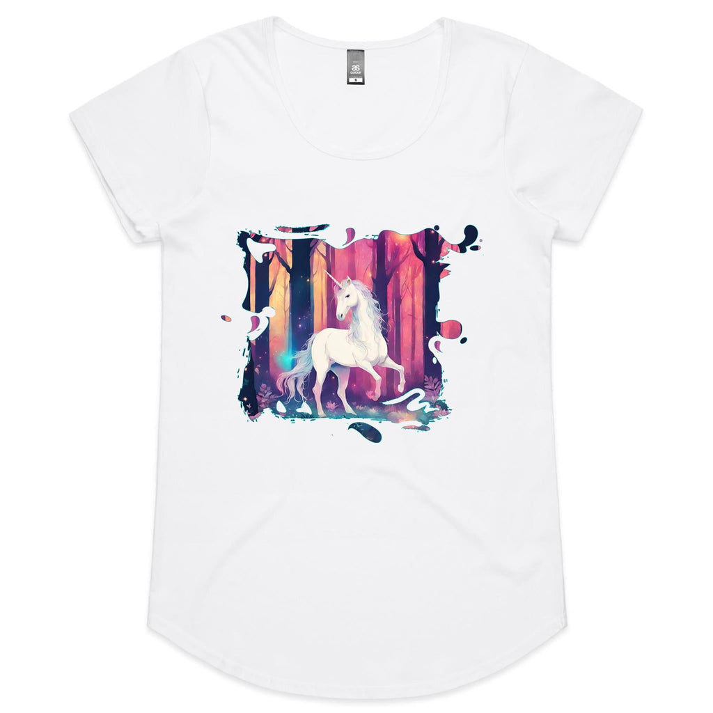 Unicorn AS Colour Mali Womens Scoop Neck TShirt Ogo Merch