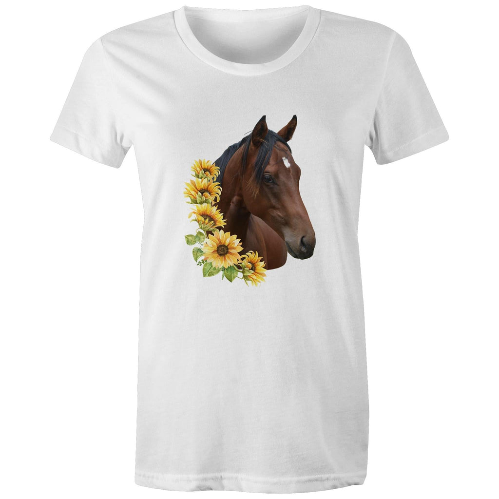 Sunflower Horse AS Colour - Women's Maple Tee Ogo Merch