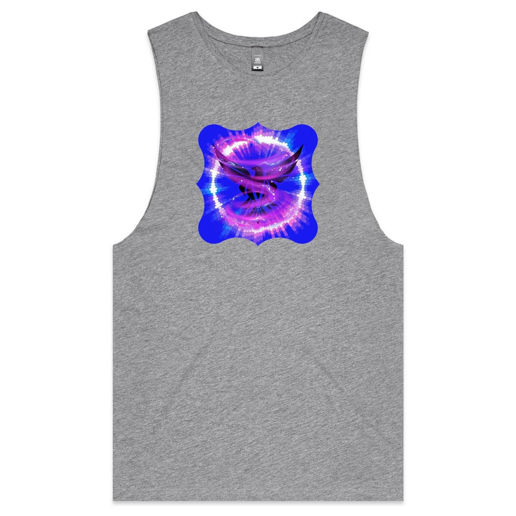 Eagle in Swirl AS Colour Barnard - Mens Tank Top Tee Ogo Merch
