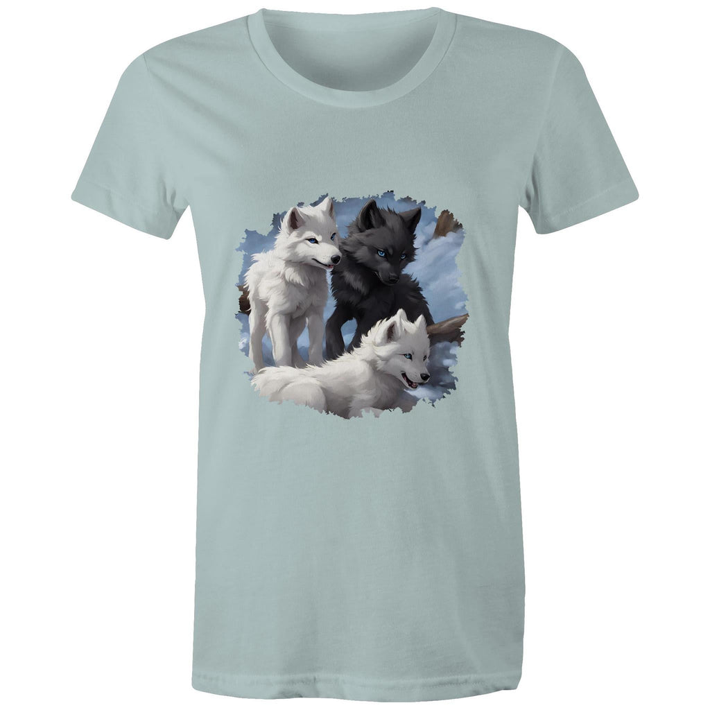 Three Wolves AS Colour - Women's Maple Tee Ogo Merch