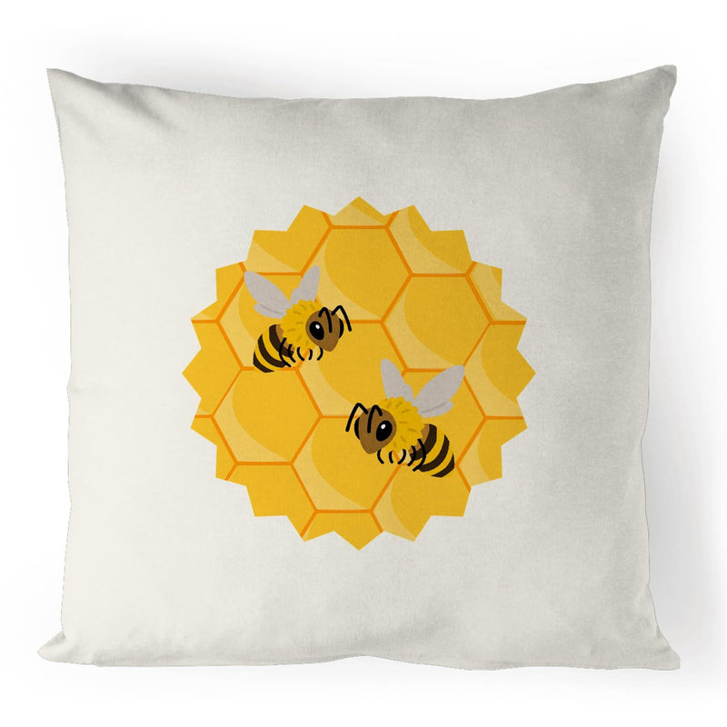 Bees 100% Linen Cushion Cover Ogo Merch