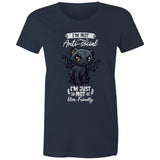 Antisocial Cat Monster AS Colour - Women's Maple Tee Ogo Merch