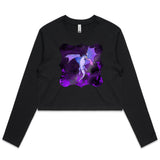 Purple Dragon AS Colour Women's Long Sleeve Crop Tee Ogo Merch