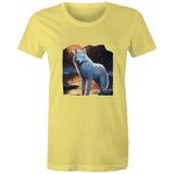 White Wolf AS Colour - Women's Maple Tee Ogo Merch