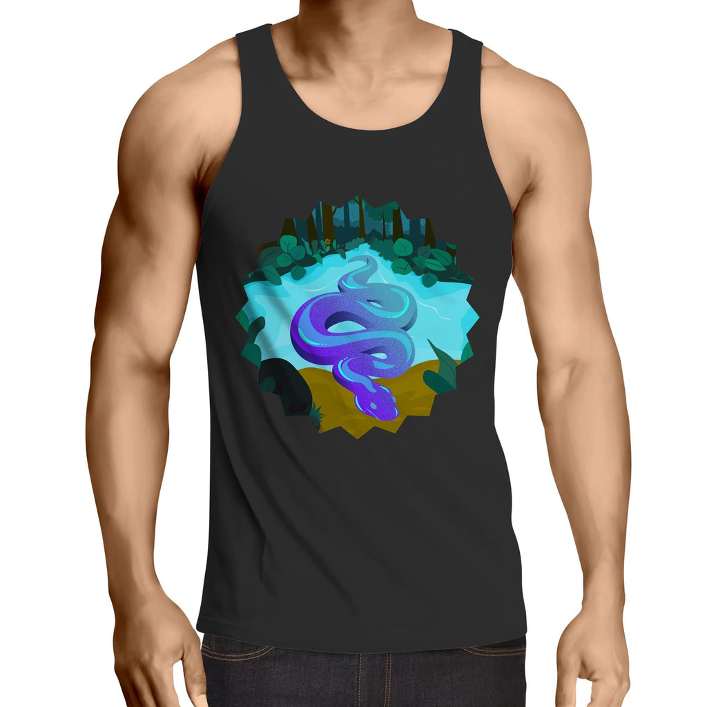 River Snake AS Colour Lowdown Mens Singlet Top Ogo Merch