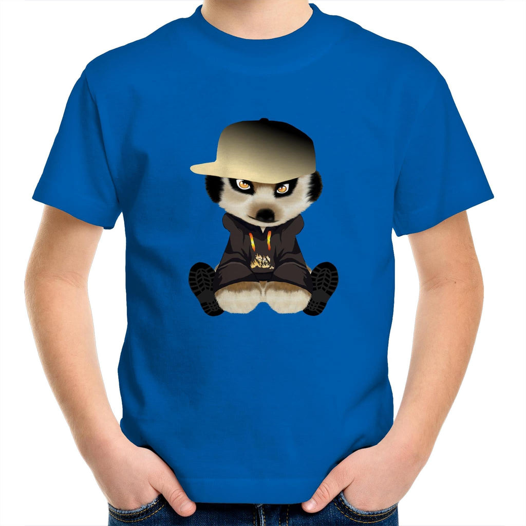 Meerkat in Cap AS Colour Kids Youth T-Shirt Ogo Merch