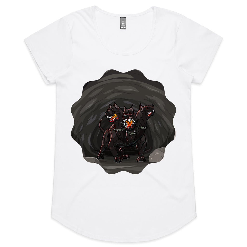 Cave Cerberus AS Colour Mali Womens Scoop Neck TShirt Ogo Merch